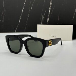 NEW GG1550SK 001 GUCCI BLACK GREY SQUARE WOMEN GUCCI SUNGLASSES